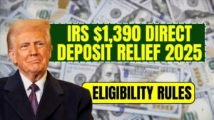 IRS $1,390 Direct Deposit Relief 2025: Eligibility Rules and Latest Reports
