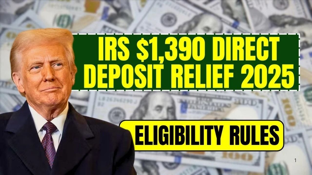IRS $1,390 Direct Deposit Relief 2025: Eligibility Rules and Latest Reports